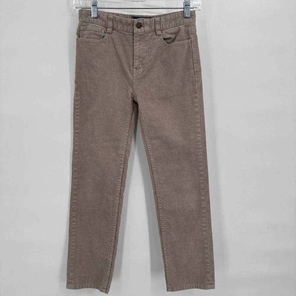 Vineyard Vines‎ Girls Size 12 Corduroy Pants Beige Adjustable Waistband Preppy